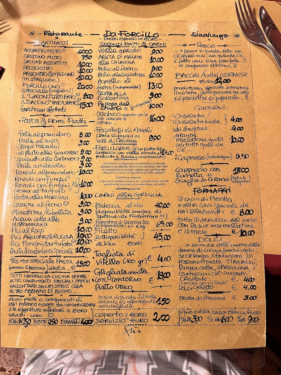 Menu Forcillo Ristorante Locanda & Camere-1