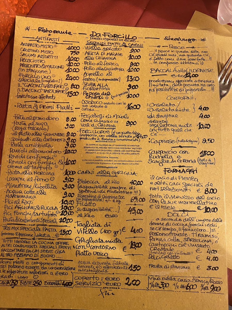 Menu Forcillo Ristorante Locanda & Camere-3