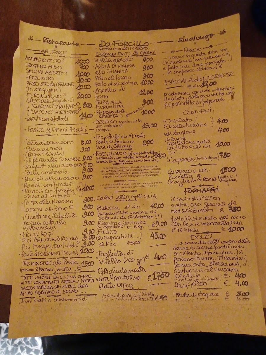 Menu Forcillo Ristorante Locanda & Camere-6